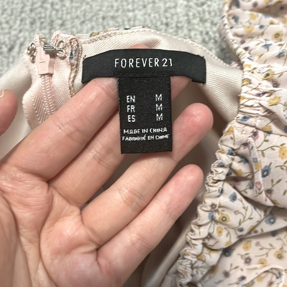 Forever21 Floral Chiffon Mini Dress - Picture 4 of 4